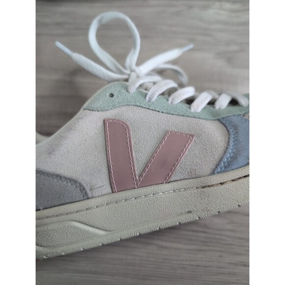 Veja V-10 Suede Trainers - Multico/Rose/Natural Women's Size 10 ( READ ) - Picture 11 of 15